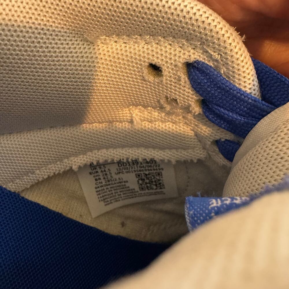 Nike Dunk Low White Royal Blue DD1391-401 Men’s Size 10.5 - Picture 8 of 10